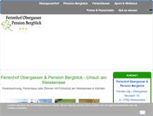 Tablet Screenshot of obergasser.at